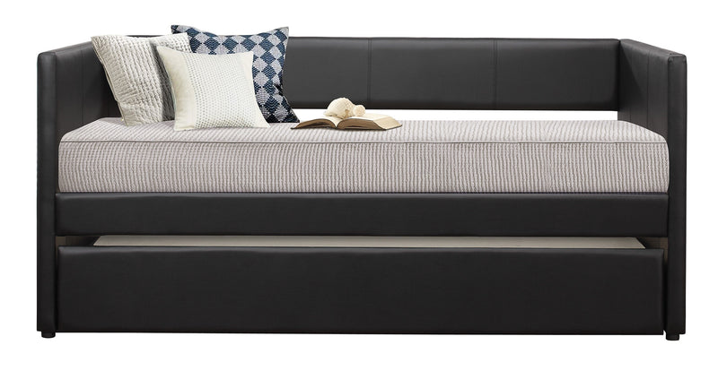 Adra Black Twin Daybed with Trundle - DMV FurnitureDaybed