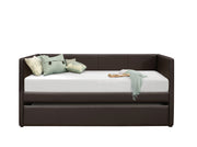 Adra Dark Brown Daybed with Trundle - DMV FurnitureDaybed