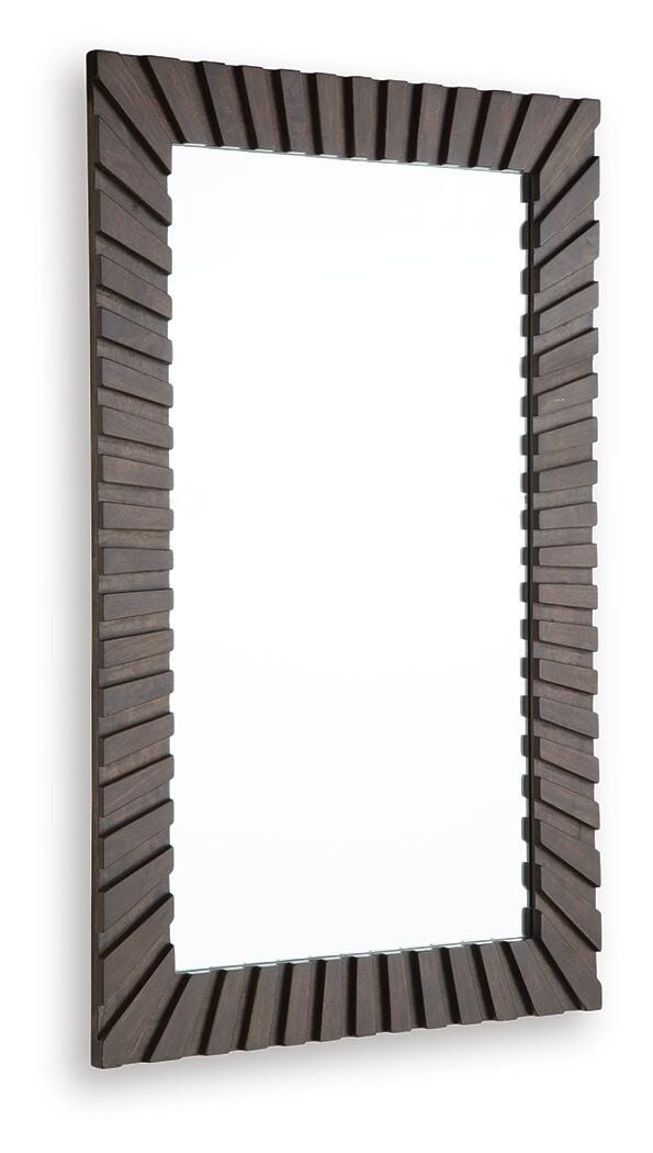 Advin Dark Brown Accent Mirror - A8010428