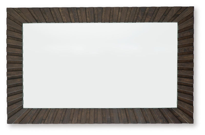Advin Dark Brown Accent Mirror - A8010428