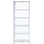 Aero 4-shelf Display Curio Cabinet with LED Lighting White - 950399