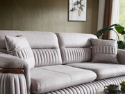Ahsen 4-pieces (2 Sofa & 2 Chair) Livingroom Set Light Grey in Light Grey - 200-AHS-MODLGRAY-3311