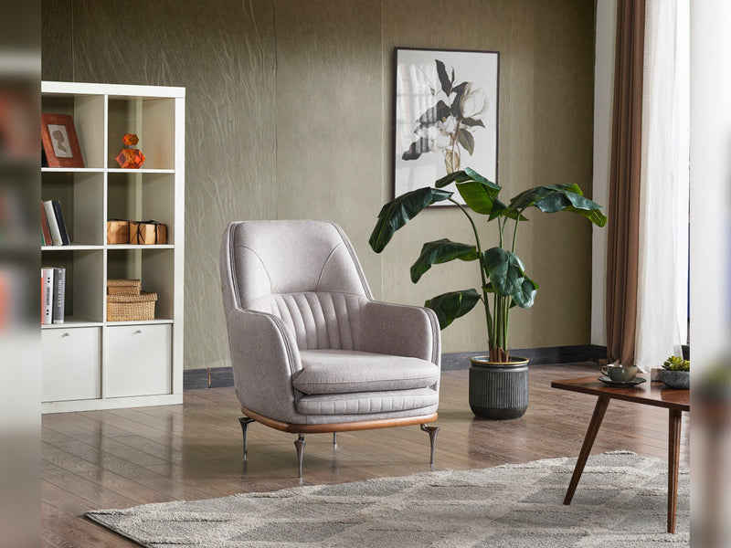 Ahsen Chair in Beige - 200-ELIF-AHS-MOD-BEI-B