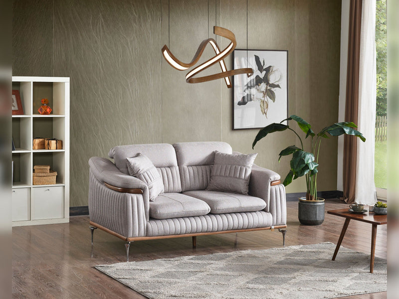 Ahsen Convertible Loveseat in Beige - 200-ELIF-AHS-MOD-BEI-2