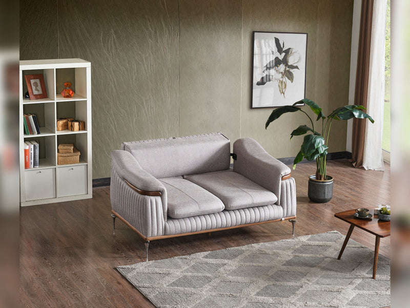 Ahsen Convertible Loveseat in Beige - 200-ELIF-AHS-MOD-BEI-2