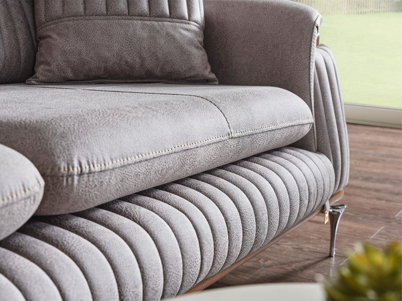 Ahsen Convertible Loveseat in Light Grey - 200-ELIF-AHS-MOD-LGRY-2