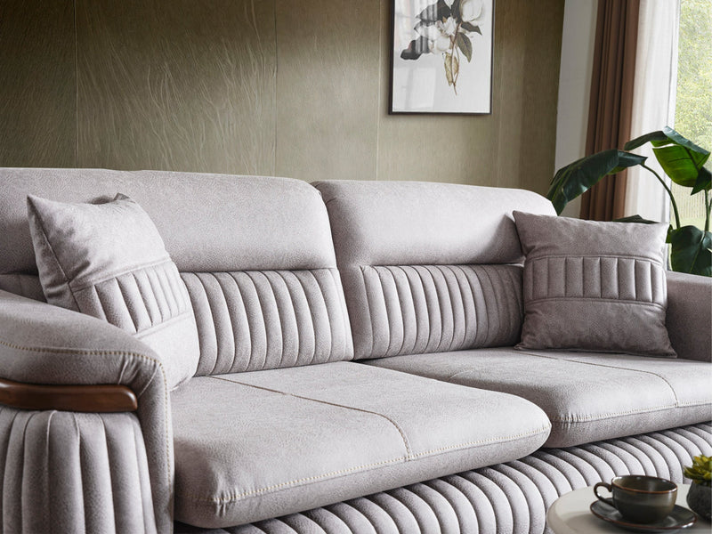 Ahsen Convertible Sofa in Beige - 200-ELIF-AHS-MOD-BEI-3