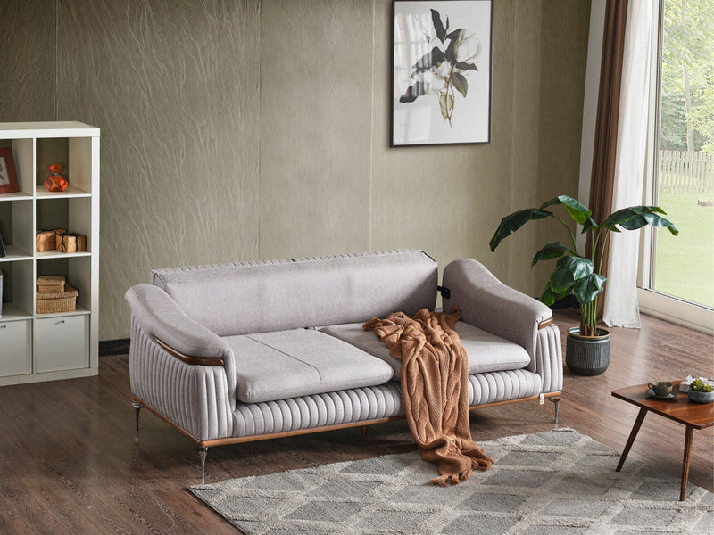 Ahsen Convertible Sofa in Beige - 200-ELIF-AHS-MOD-BEI-3