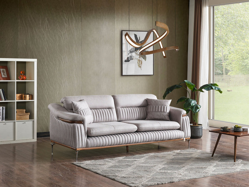 Ahsen Convertible Sofa in Light Grey - 200-ELIF-AHS-MOD-LGRY-3