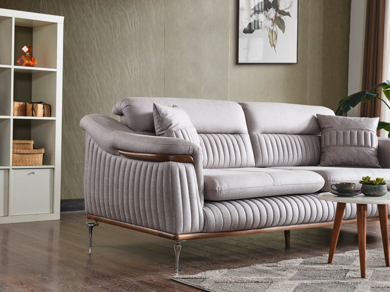 Ahsen Convertible Sofa in Light Grey - 200-ELIF-AHS-MOD-LGRY-3