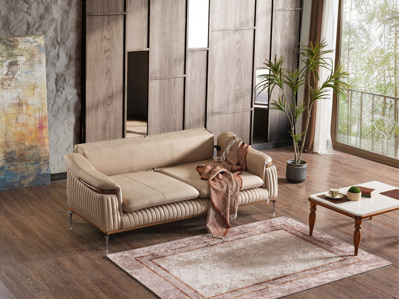 Ahsen Convertible Sofa in Light Grey - 200-ELIF-AHS-MOD-LGRY-3