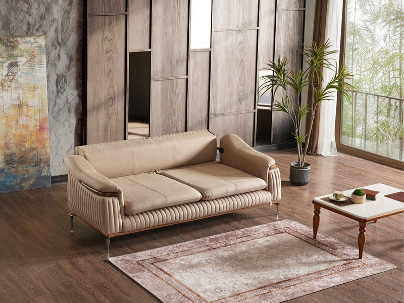 Ahsen Convertible Sofa in Light Grey - 200-ELIF-AHS-MOD-LGRY-3