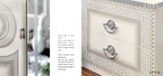 Aida White - Silver Nightstand - DMV FurnitureNightstand
