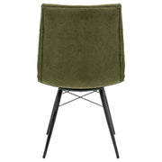 Aiken Fabric Upholstered Dining Side Chair Saddle Forest Green (Set of 4) - 110332FRT