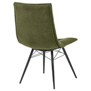 Aiken Fabric Upholstered Dining Side Chair Saddle Forest Green (Set of 4) - 110332FRT