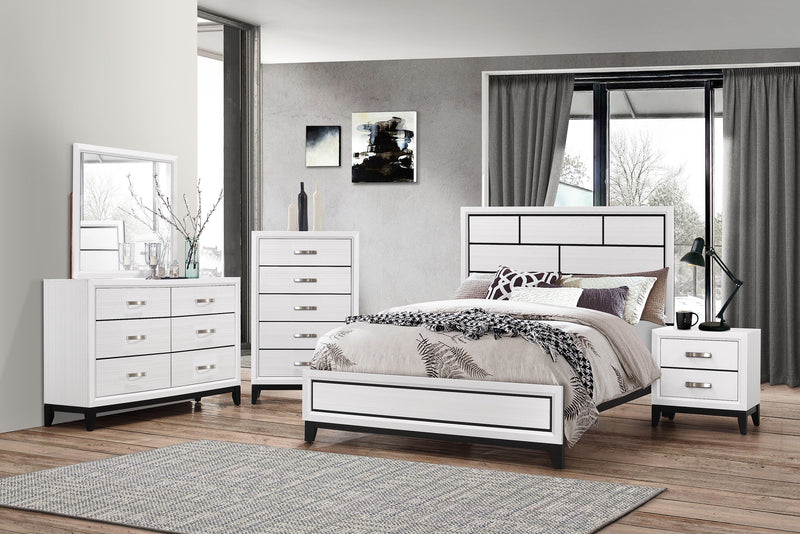 Akerson Chalk Full Panel Bed - DMV FurnitureFull Bed