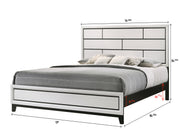 Akerson Chalk King Panel Bed - DMV FurnitureKing Bed