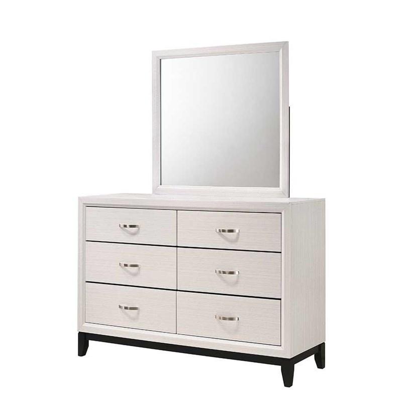 Akerson Chalk White Mirror - DMV FurnitureMirror