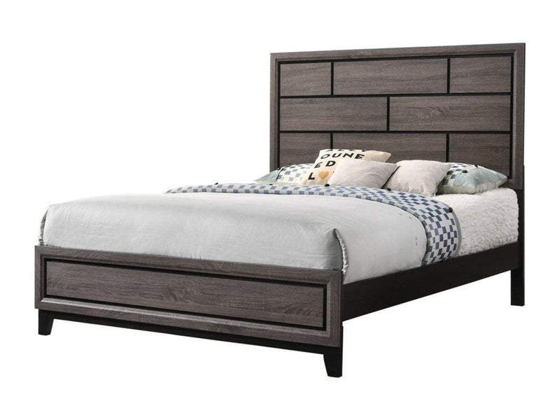 Akerson Gray Queen Panel Bed - DMV FurnitureQueen Bed