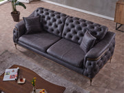 Akik 3-pieces (Sofa & Loveseat & Chair) Livingroom in Anthracite - 200-ELIF-AKI-E113-321