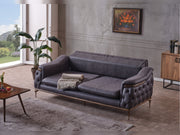 Akik Convertible Loveseat in Anthracite - 200-ELIF-AKI-E113-2