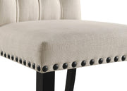 Alana Fabric Upholstered Dining Side Chair Beige (Set of 2) - 190162