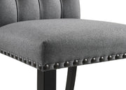 Alana Fabric Upholstered Dining Side Chair Grey (Set of 2) - 115162