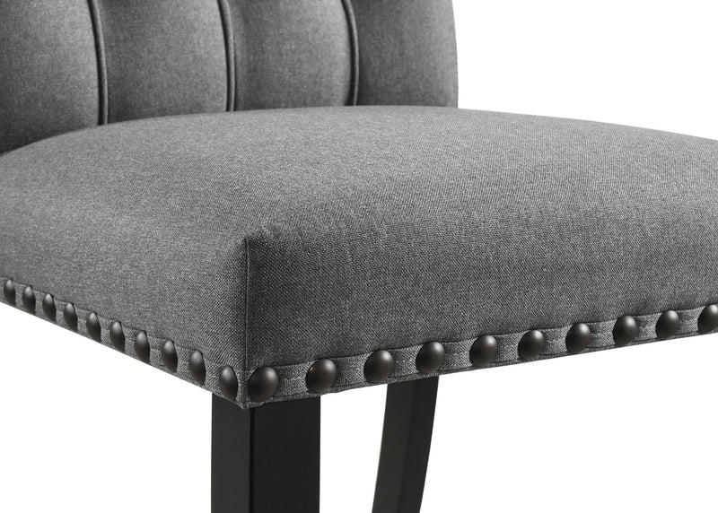 Alana Fabric Upholstered Dining Side Chair Grey (Set of 2) - 115162