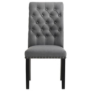 Alana Fabric Upholstered Dining Side Chair Grey (Set of 2) - 115162