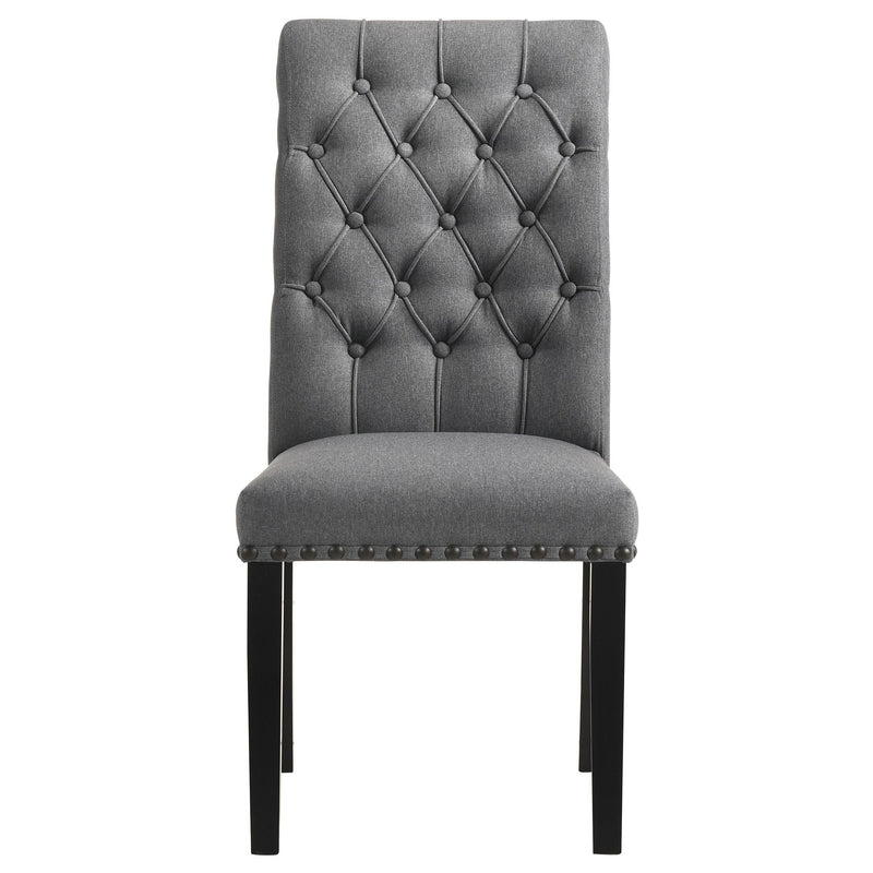 Alana Fabric Upholstered Dining Side Chair Grey (Set of 2) - 115162
