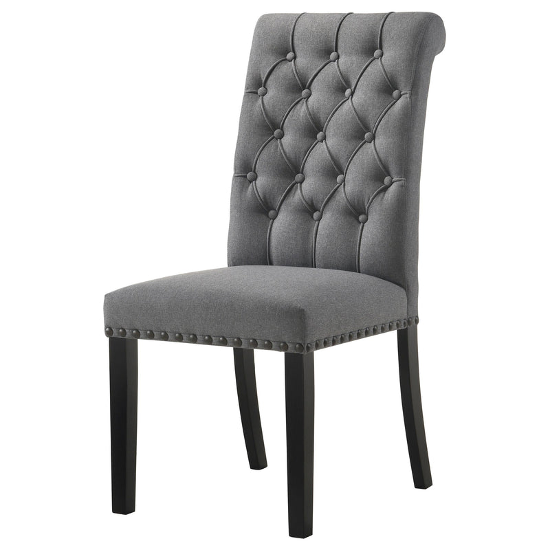 Alana Fabric Upholstered Dining Side Chair Grey (Set of 2) - 115162