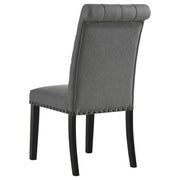 Alana Fabric Upholstered Dining Side Chair Grey (Set of 2) - 115162