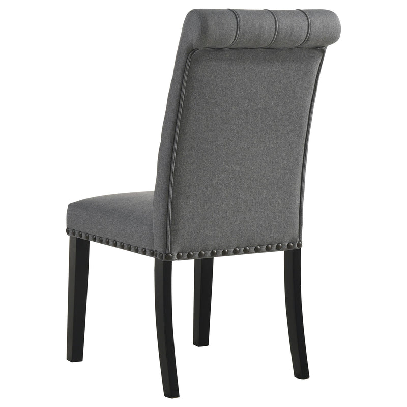 Alana Fabric Upholstered Dining Side Chair Grey (Set of 2) - 115162