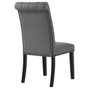 Alana Fabric Upholstered Dining Side Chair Grey (Set of 2) - 115162