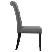 Alana Fabric Upholstered Dining Side Chair Grey (Set of 2) - 115162