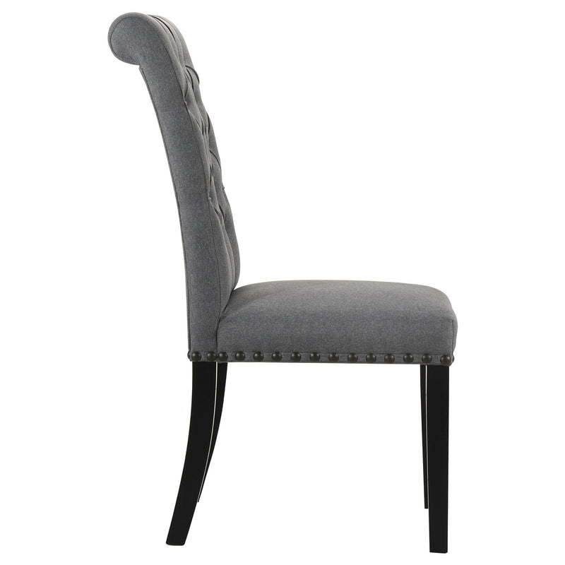 Alana Fabric Upholstered Dining Side Chair Grey (Set of 2) - 115162