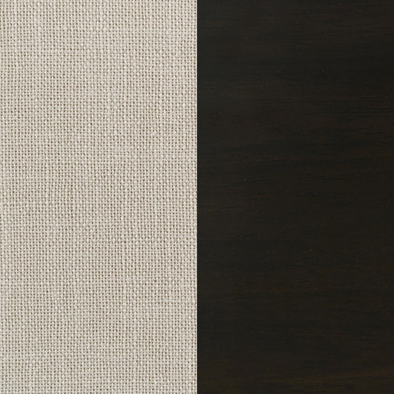 Alana Upholstered Dining Side Chair Beige Smokey Black (Set of 2) - 107286