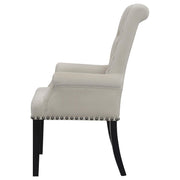 Alana Velvet Upholstered Dining Arm Chair Sand - 115183