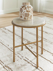Alben Antique Gold End Table - T643-6