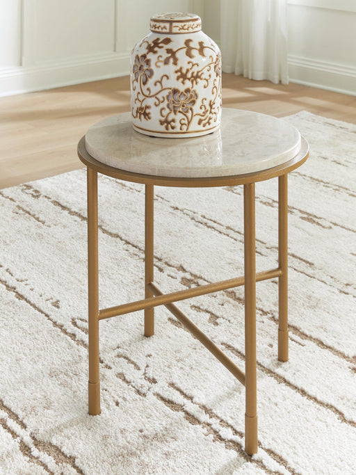 Alben Antique Gold End Table - T643-6