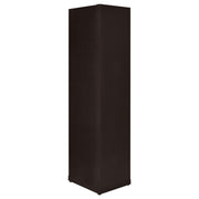Alder 71-inch 6-shelf Corner Bookcase Cappuccino - 800270