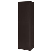 Alder 71-inch 6-shelf Corner Bookcase Cappuccino - 800270