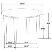 Aldis 2-piece Coffee and End Table Set White - 703718-S2
