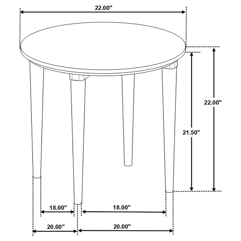 Aldis 2-piece Coffee and End Table Set White - 703718-S2