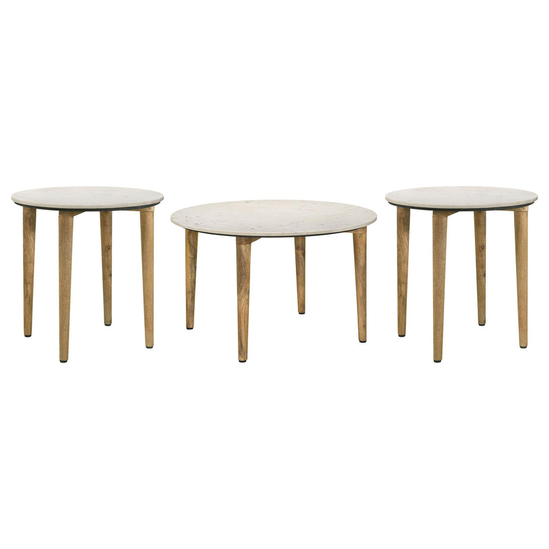 Aldis 3-piece Coffee and End Table Set White - 703718-S3