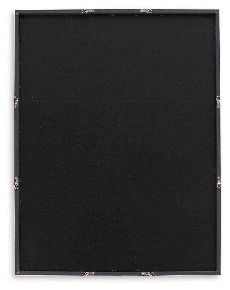 Aldricton Brown/White Wall Art - A8000406
