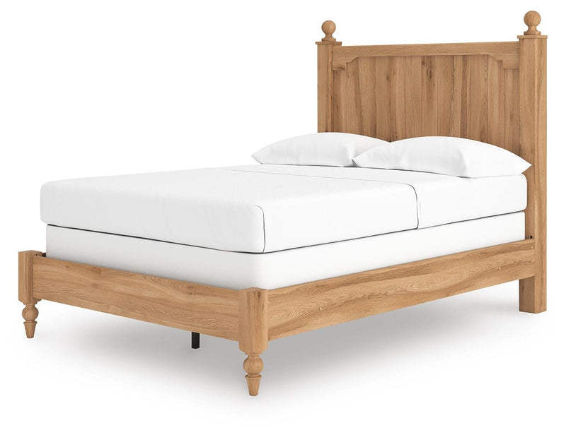 Aleaport Full Panel Bed with Chest and Nightstand in Warm Brown - PKG022637