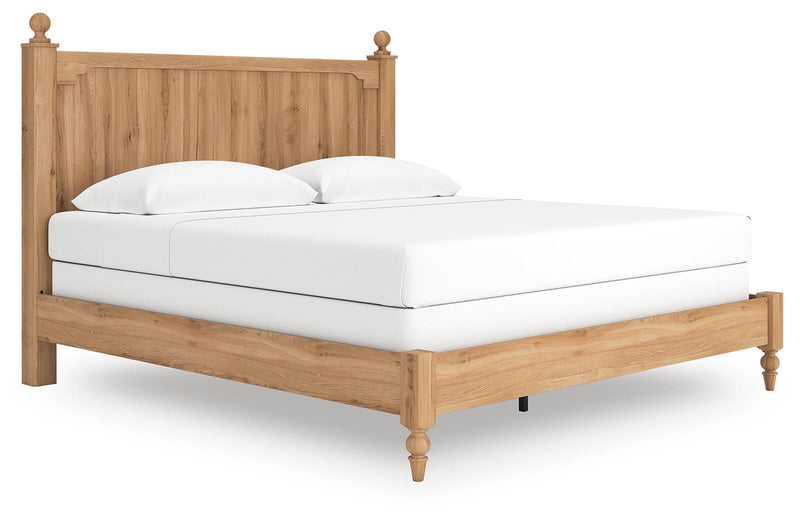 Aleaport King Panel Bed with Chest and Nightstand in Warm Brown - PKG022653