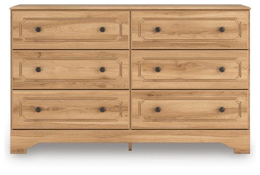 Aleaport King Panel Bed with Dresser and Nightstand in Warm Brown - PKG022658