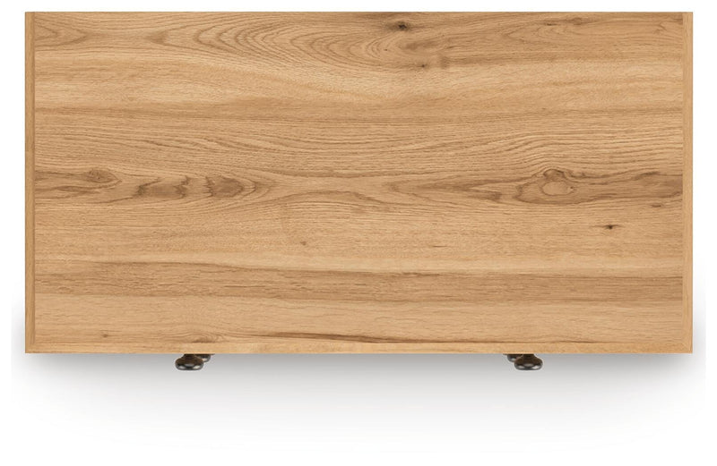 Aleaport Queen Panel Bed with Dresser and Chest in Warm Brown - PKG022644